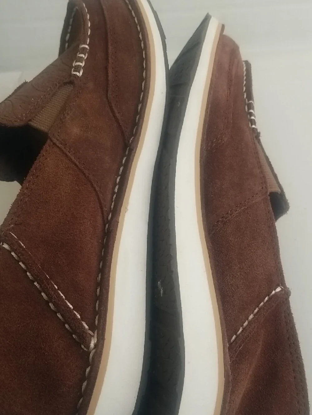 Ariat Brown Embossed Leather Slip-On Loafers